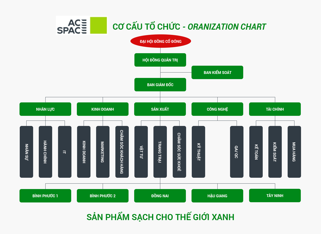ACESPACE cơ cấu tổ chức